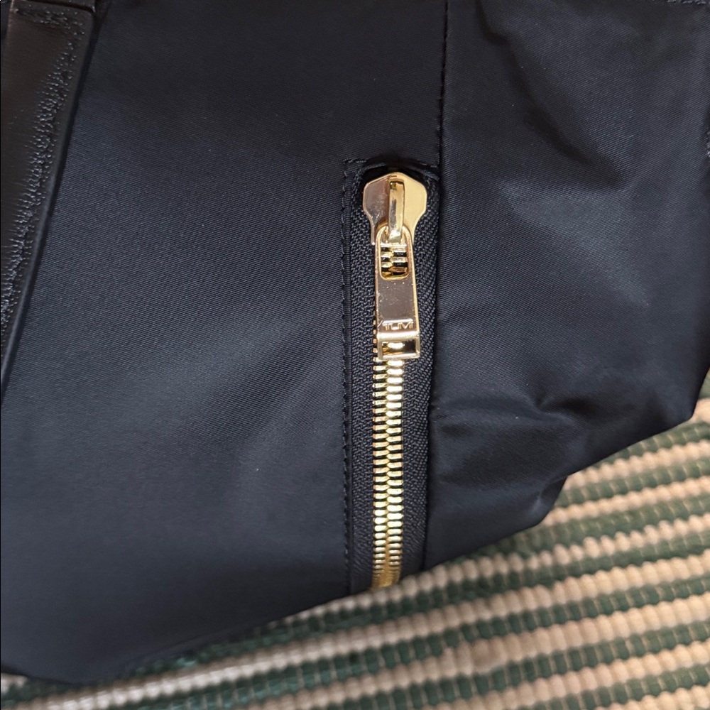 Tumi Black Women's Tote with Gold Accents - Picture 8 of 9